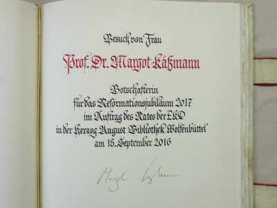 Goldenes Buch Margot Käßmann